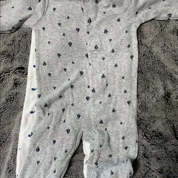 Baby Clothes NB - 3 Months Nautical/Sea Life Lot - Picture 7 of 8